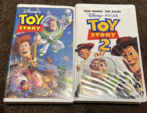 VHS Toy Story And Toy Story 2. Used. Disney. Good Condition