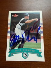 Mike Redmond Signed 2002 Fleer Autograph 