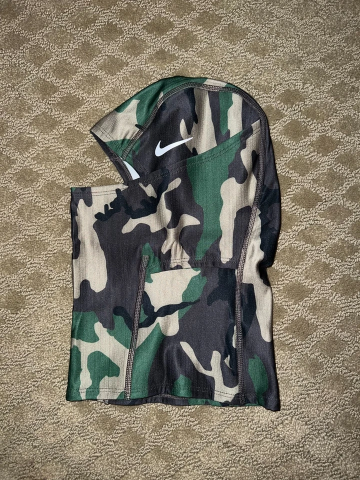 Nike Pro Hyperwarm Capucha Shiesty Máscara de Esquí Camuflaje Verde Nuevo Envío MISMO DÍA Foto 4 de 4