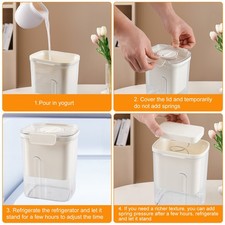 Greek Yogurt Strainer with Lid Compact Yogurt Whey Separator Food Grade weeWI