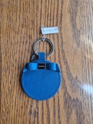 Flaw Fixer Upper NWT Coach Bow Detail Circular Keychain Fob Classic Retro Photo