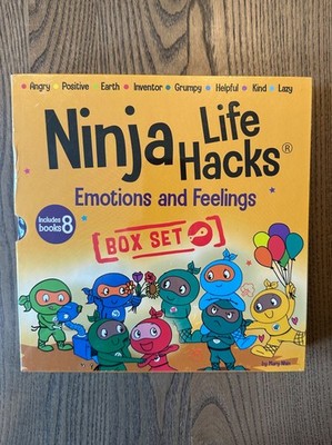 NEW Ninja Life Hacks Emotions and Feelings 8 Book Box Set (Books 1-8: Angry, Inv
