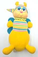 Vintage HASBRO GLO WORM BUG 1984 11  Plush Butterfly Firefly Wings Light Works