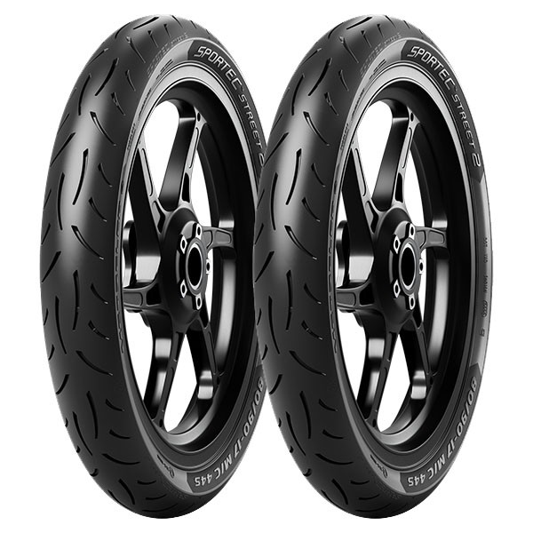 Scooter Tyre Metzeler Sportec Street 2 90/90 -14 TL 46S Univ Aprilia - Image 9