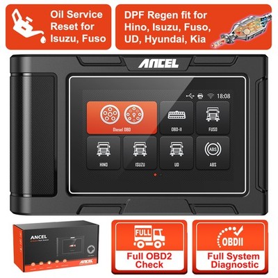 ANCEL HD3200 All System Diesel Heavy Duty Truck Diagnostic Tool DPF Oil Scanner