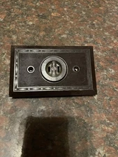 Vintage Bakelite Outlet Cover W/Single Round Hole Outlet Clean