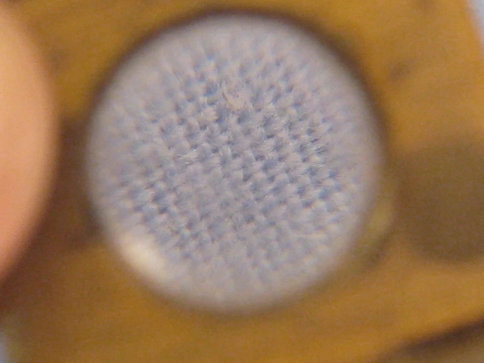 THREAD COUNTER MINIATURE VICTORIAN BRASS MAGNIFYING GLASS POCKET MICROSCOPE - Image 4 of 4