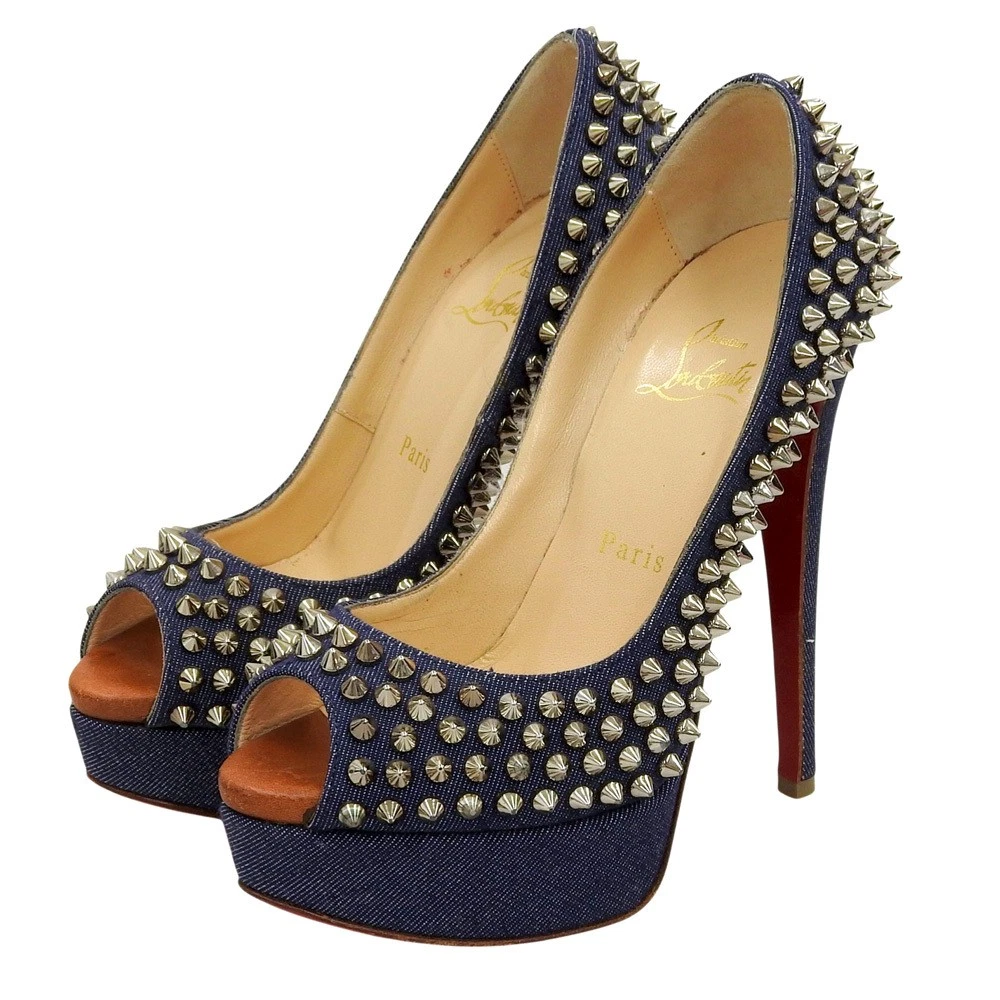 Christian Louboutin Women's Blue Spikes for sale | eBay