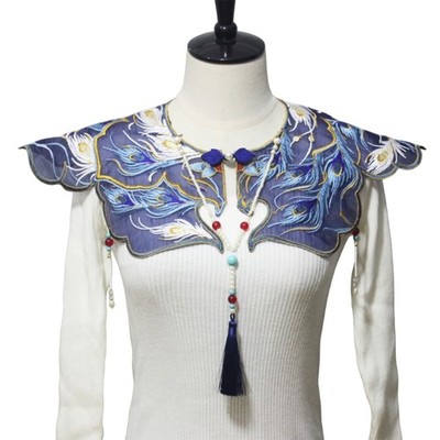 Delicate Embroidered Floral False Collar Lace Sewing Applique for Woman Shirt