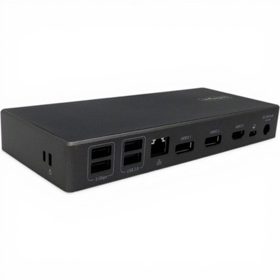 StarTech Triple 4K USB-C Docking Station 100W PD DK31C2DHSPDUE HDMI DP LAN