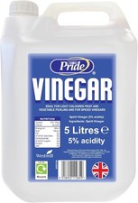 White Vinegar 5L | Food Grade | Baking, Pickling, Marinating | UK Made | (Pac... 1.51 per litre