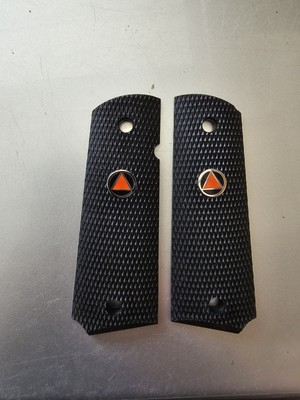 Colt 1911 Grips For Full-Size Government Delta Elite Rubber Panels