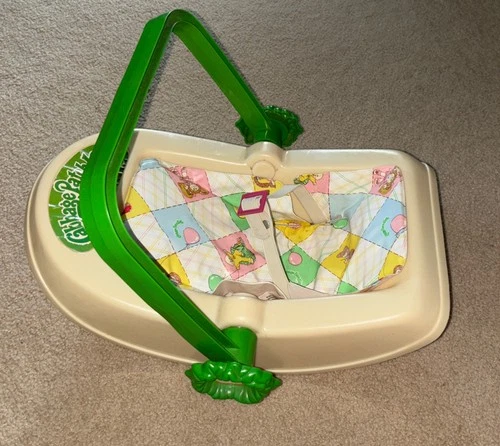 Vintage ~Cabbage Patch Kids Baby Carrier ~Doll Toy Car Seat ~ 1983 Coleco