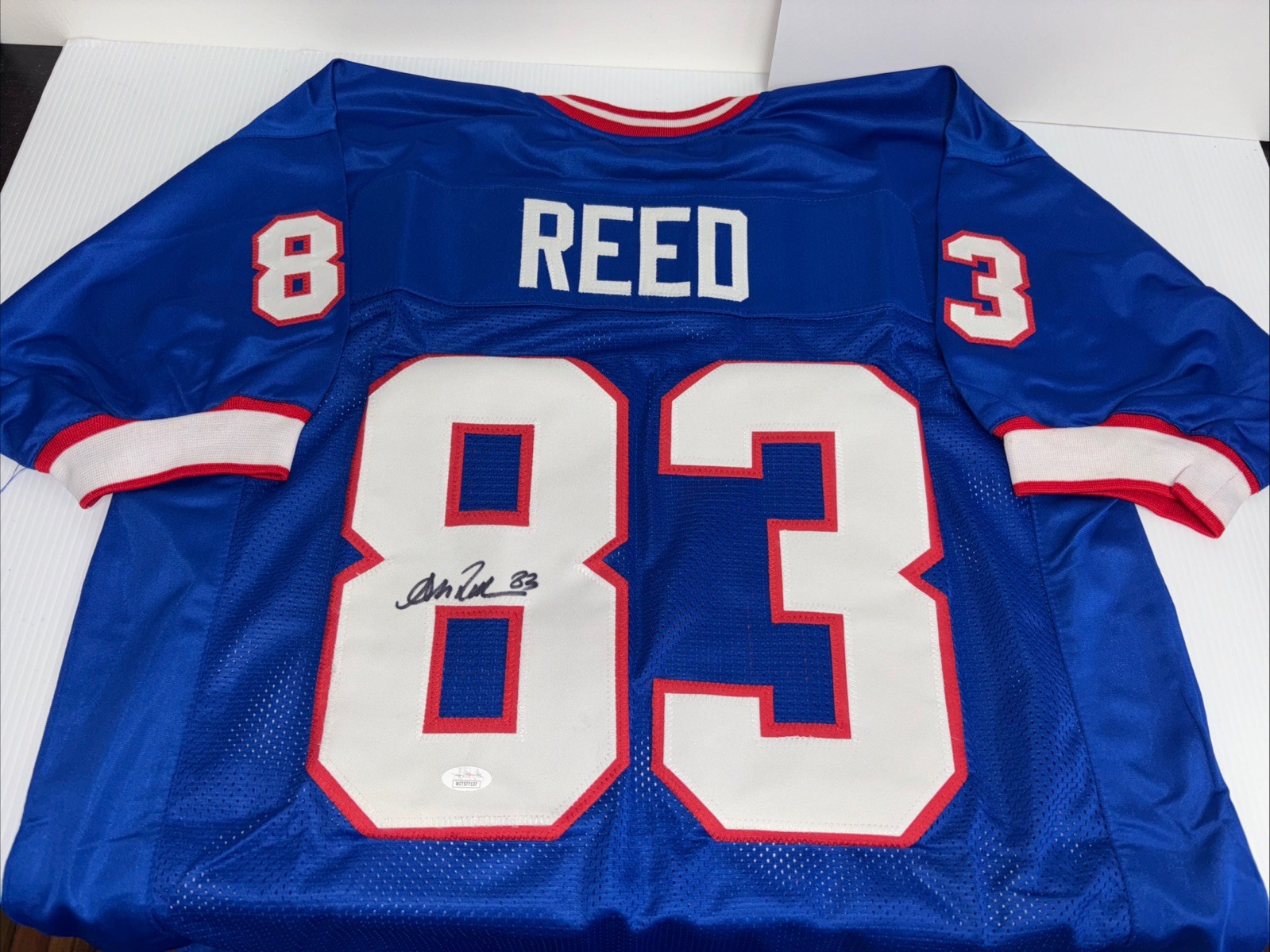 Andre Reed Autographed Signed Buffalo Bills / Blue Jersey JSA COA 