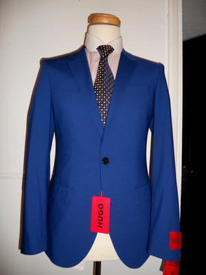 HUGO BOSS superFlex slim fit Recent HUGO Suit Size UK 38L''EUR 48L''W32-RRP £389!