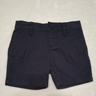 Class Club Boys Shorts Adjustable Moisture Wicking Chino 6 Navy Blue  — photo 1