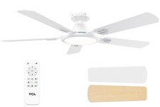 TCL Ceiling Fans with Lights, 52 Inch Low Profile Fan 52 inch, White