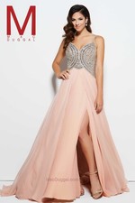 Mac Duggal 'Louise' Embellished Bodice Gown SZ 4 Blush