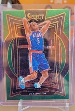 2024-25 Panini Select - Concourse De'Aaron Fox #3 Green Stars Prizm