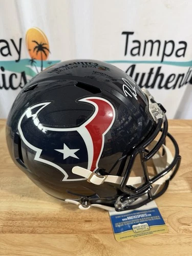Deshaun Watson Signed Helmet Full Size Replica Houston Texans Radtke COA