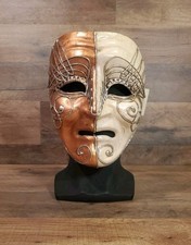Auténtica máscara veneciana de papel maché Venecia Italia Venecia CA Macana ¡NUEVA con etiquetas!