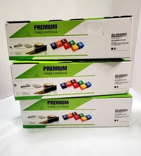 Set of 3 Premium Toner Cartridge toner cartridge. Black. New in box.