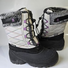 Kamik Star3 Gray / Black Waterproof Winter Snow Mid-Calf Boots US Size 5
