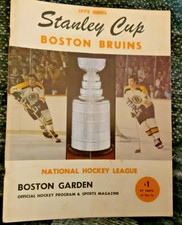 April 30, 1972 Boston Bruins Stanley Cup Finals Game 1 Hockey Program vs Rangers