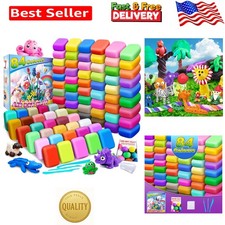 Magic Clay Set: 84 Color Air Dry Modeling Clay with Tools for Young Artists