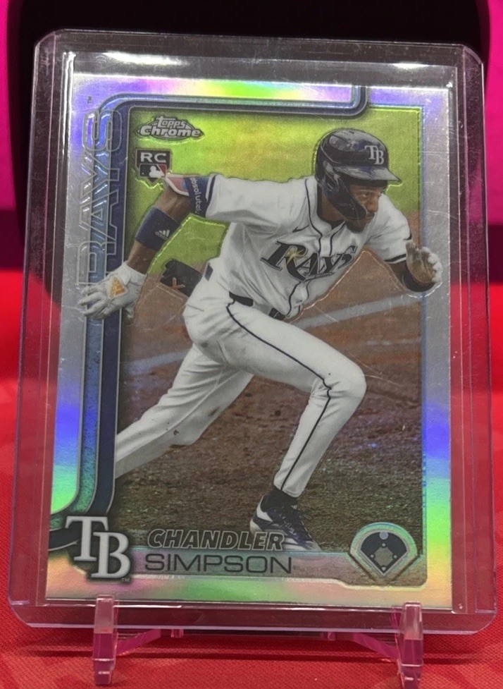 Chandler Simpson 2025 Topps Chrome Update Series Refractor Rookie #USC179 Rays