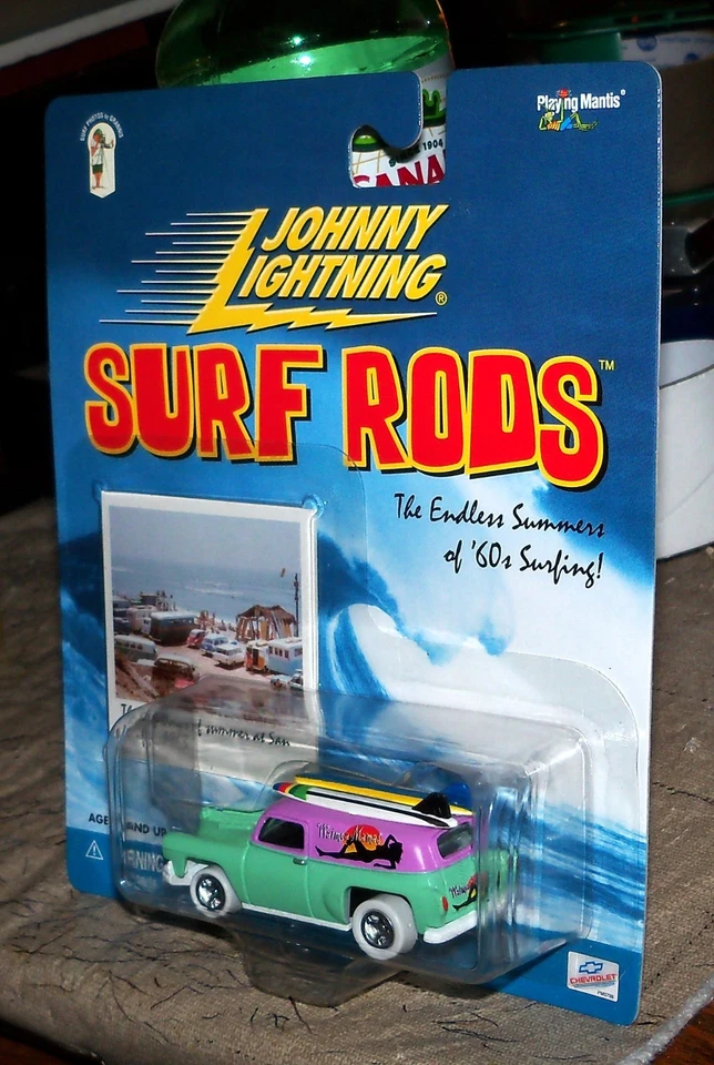 JOHNNY LIGHTNING WHITE LIGHTNING SURF RODS 1954 Chevy Panel "Waimea Mamas" - Image 4 of 4