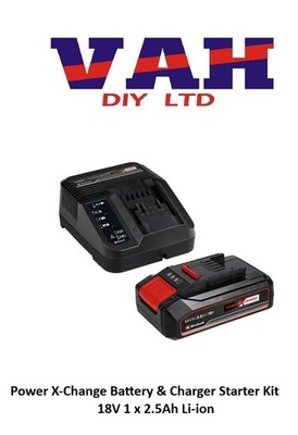 Einhell 4512097 Power X-Change Akku & Ladegerät Starter Kit 18V 1x 2,5Ah Li-Ion