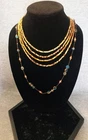 Vintage & Modern Teal Blue And Copper Brass Costume Jewelry Lot  Of 7  Pieces