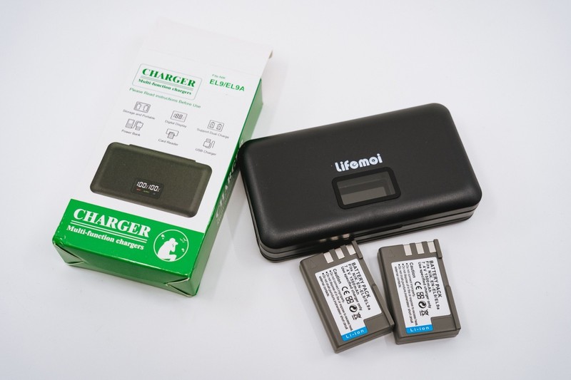 EN-EL9 Two Pack Camera Batteries with Charger