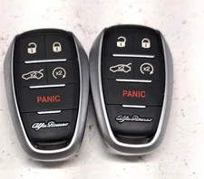 LOT OF 2 OEM ALFA ROMERO KEY FOB LOT KEYLESS ENTRY  KR5ALFA434 OEM 6EP44LXHAA
