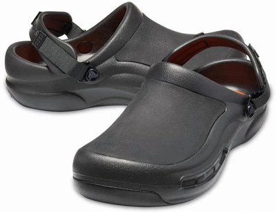 Crocs Bistro Pro LiteRide Black Slip Resistant Work Clogs Unisex M4/W6