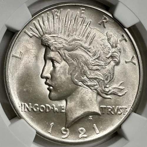 1921 P High Relief Silver Peace Dollar NGC MS65 Blast White **READ DESCRIPTION**