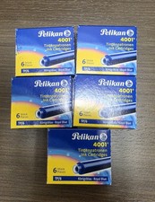 Lot Of 10 Boxes Pelikan 4001 Fountain Pen Ink Cartridges Black Made In Germany