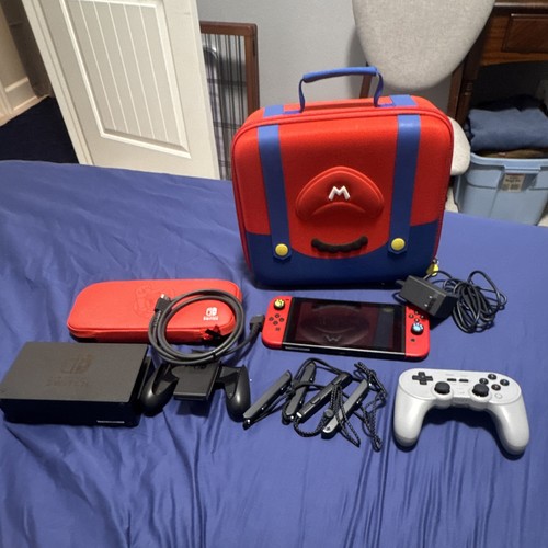 Nintendo Switch Console w/ Dock Joy-Con Controllers HDMI Cable AC Adapter USB-C