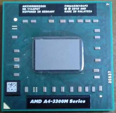 AMD A4-3305M AM3305DDX22GX Mobile APU CPU Processor Socket FS1 722pin 1.9Ghz