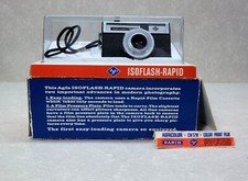 Agfa ISOFLASH-RAPID 35mm camera 1960's Germany in orig. plastic display case