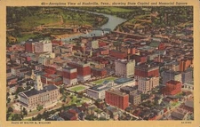 Nashville, TENNESSEE - State Capitol & Memorial Square - 1934