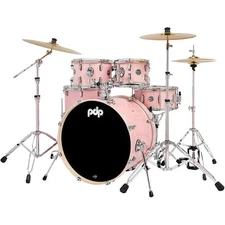 PDP Mainstage 5-Piece Complete Acoustic Drum Kit, Pale Rose
