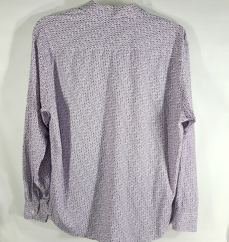 Bugatchi Button Shirt Mens XL Computers All Over Pattern Long Sleeve Classic Fit - Picture 12 of 14