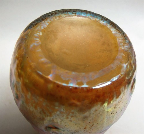 Fine Authentic LOETZ ART NOUVEAU Glass Vase Candia Rustica c. 1905 antique - Picture 5 of 5