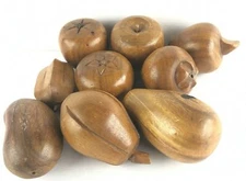 Vintage Mid Century Modern Wooden Fruit Faux Fake Display Lot Farmhouse Prop MCM