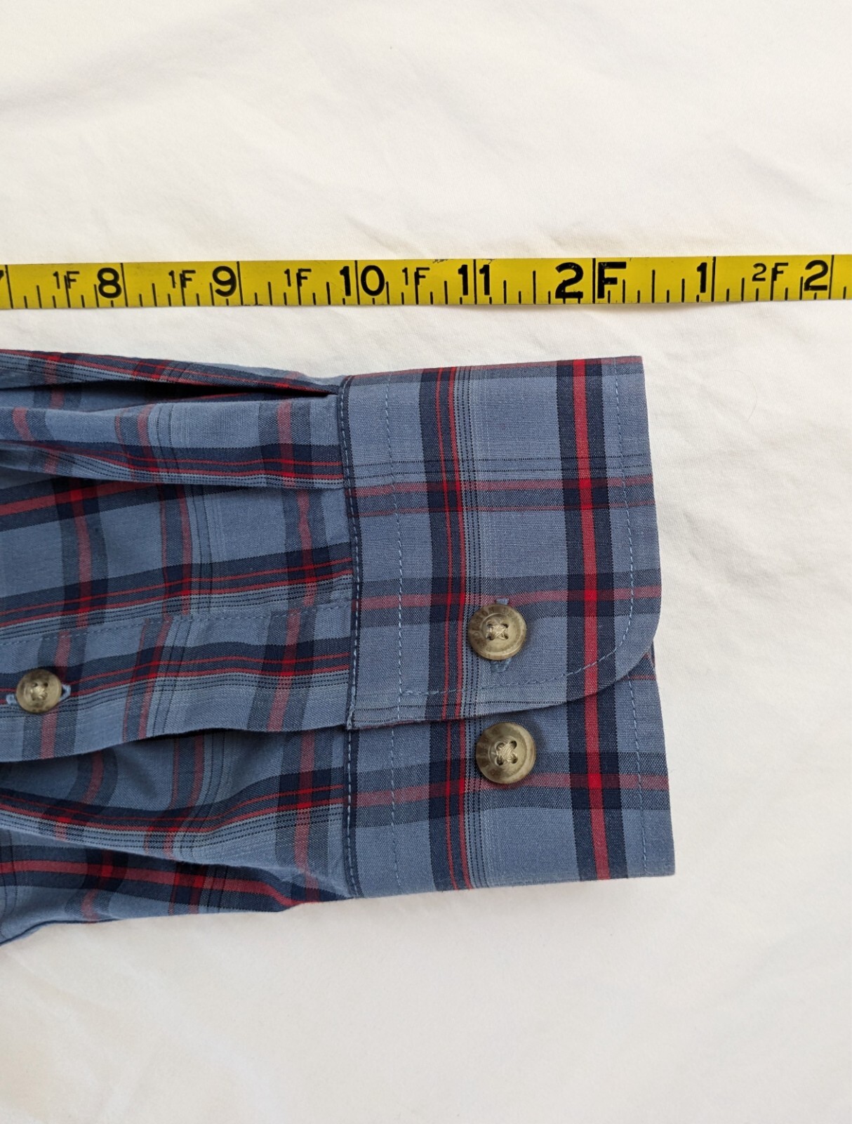 Pendleton Button-Down Shirt in Blue Red Check Pla… - image 12