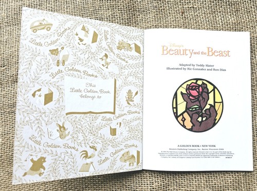 1991 Disneys Little Golden Book The Beauty And The Beast - Picture 3 of 4
