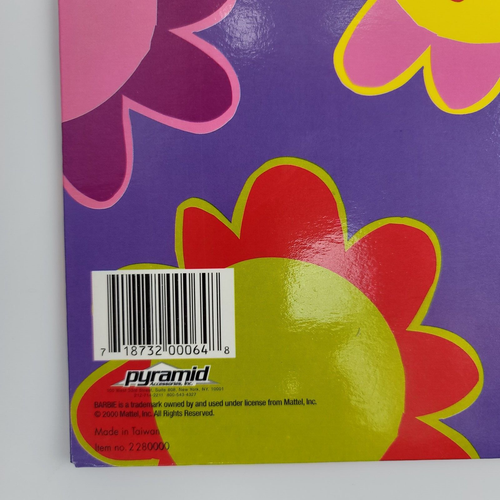 2 Vtg 2000 Barbie 3 Ring Binder Pocket Folders Laminated Mattel Girls Can Dream - Picture 7 of 14