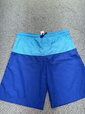 Wonder Nation XXL Men  s Turquoise And Blue Drawstring Swim Trunks